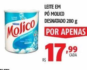 Leite em pó molico desnatado 280 g