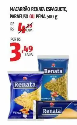 OXXO Macarrão renata espaguete, parafuso ou pena 500 g oferta