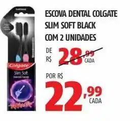 OXXO Escova dental colgate slim soft black com 2 unidades oferta