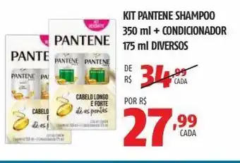 OXXO Kit pantene shampoo 350 ml + condicionador 175 ml diversos oferta