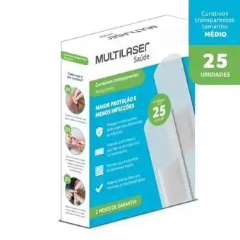 Casa Freitas Curativo transparente - caixa com 25 - multilaser saúde - hc493 oferta