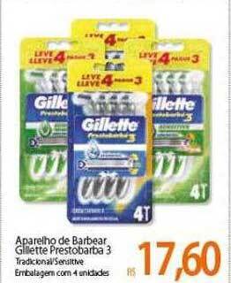 Atacadão Aparelho de barbear gillette prestobarba 3 oferta
