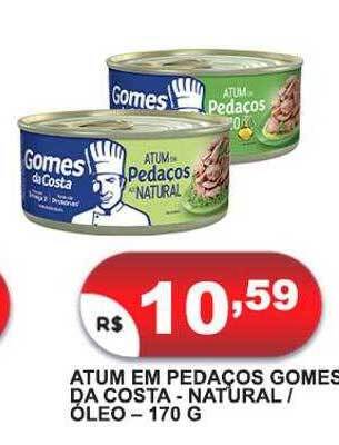 Bramil Supermercados Atum em pedaços gomes da costa natural óleo oferta