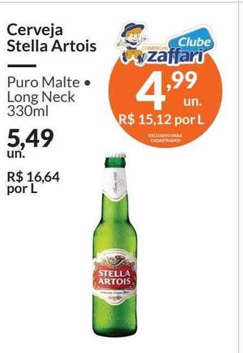 Zaffari Cerveja stella artois oferta