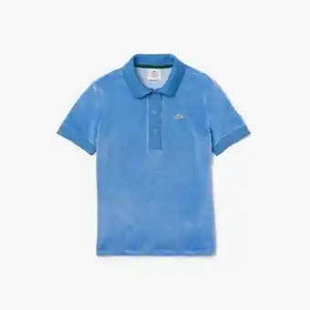 Polo feminina lacoste live slim fit em veludo