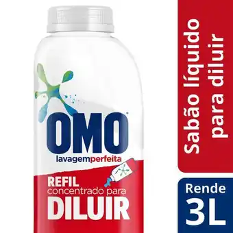 Super Nosso Sabão líquido concentrado omo para diluir refil 500ml oferta