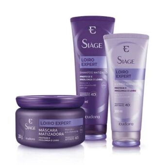 Eudora Kit loiro expert shampoo + condicionador + máscara matizadora oferta