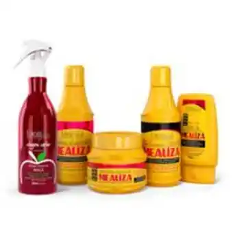 Vinagre capilar + kit completo mealiza forever liss
