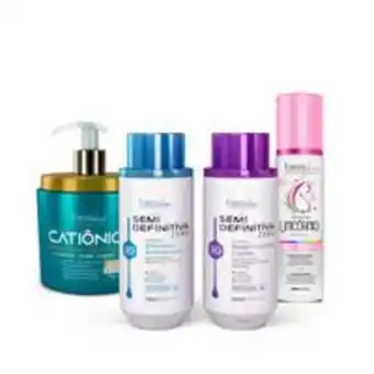 Kit semi definitiva 300ml + anti frizz forever liss