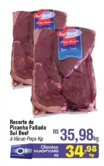 Recorte de Picanha fatiada Sul Beef 1kg