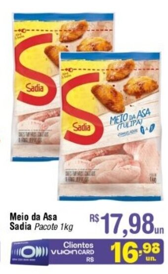 Fort Atacadista Meio da Asa Sadia 1kg oferta