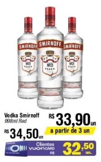 Fort Atacadista Vodka Smirnoff 998ml oferta