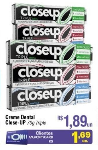 Fort Atacadista Creme Dental Close Up 70g oferta