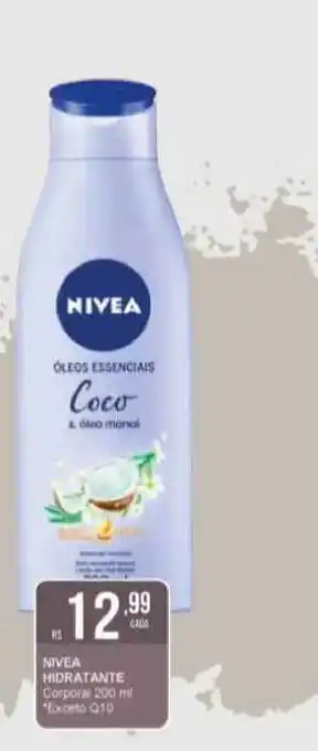 Maxxi Econômica Farmácias Nivea Hidratante Corporal Exceto Q10 200ml oferta