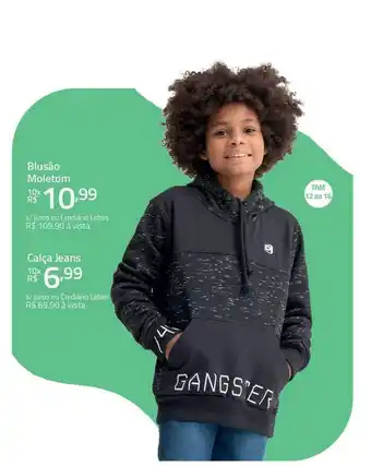 Lojas Lebes Blusão Moletom oferta
