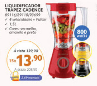 Liquidificador trapez Cadence 1.5L