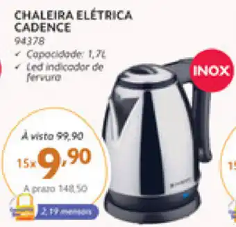 Benoit Chaleira Eletrica Cadence 1.7L oferta