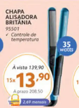 Chapa Alisadora Britania 35watts