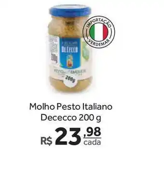 Molho Pesto Italiano Dececco 200g