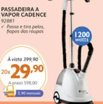 Benoit Passadeita a Vapor Cadence 1200watts oferta