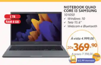 Benoit Notebook Quad Core 13 Samsung oferta
