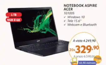 Benoit Notebook Aspire Acer oferta