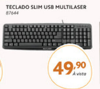 Benoit Teclado Slim USB Multilaser oferta