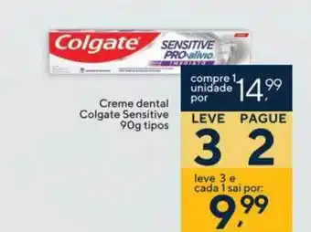 Coop Creme Dental Colgate Sensitive Leve 3 Pague 2 oferta