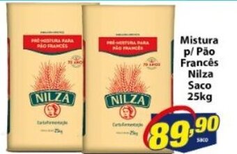 Vencedor Atacadista Mistura p/ Pao Frances Nilza saco 25kg oferta