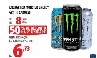 Energético monster energy 473 ml sabores