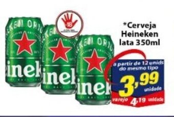 Vencedor Atacadista Cerveja Heineken lata 350ml oferta
