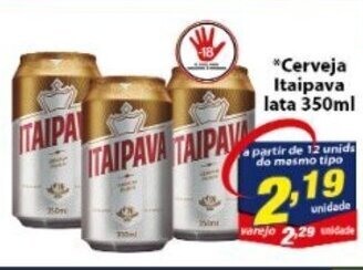 Vencedor Atacadista Cerveja Itaipava lata 350ml oferta