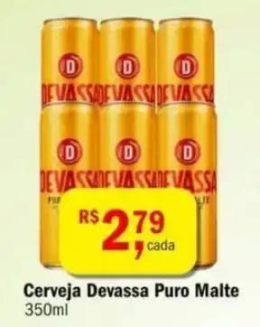 Ultrabox Cerveja Devassa puro Malte lata 350ml oferta
