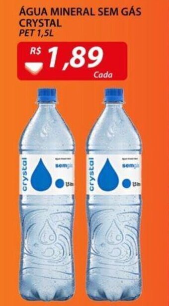 Assaí Atacadista Agua Mineral sem gas Crystal 1.5L oferta