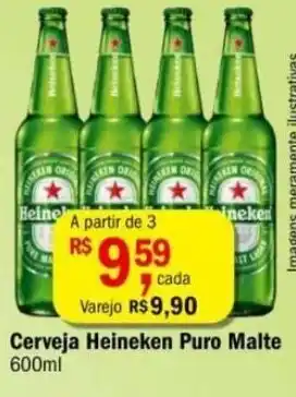 Ultrabox Cerveja Heineken Puro Malte 600ml oferta