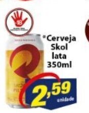 Vencedor Atacadista Cerveja Skol lata 350ml oferta
