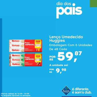 Sam's Club Lenco Umedecido Huggies oferta