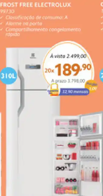 Benoit Frost free Electrolux 310L oferta