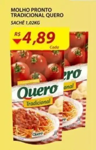 Assaí Atacadista Molho Pronto Tradicional Quero 1.02kg oferta