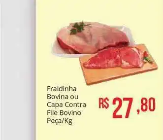 Fraldinha Bovina Ou Capa Contra File Bovino Peça 1kg