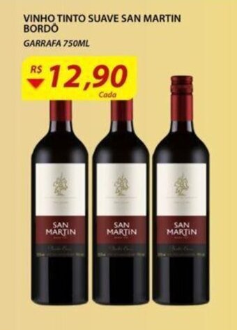 Assaí Atacadista Vinho Tinto Suave San Martin Bordo 750ml oferta