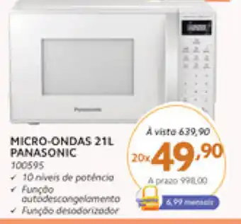 Benoit Micro Ondas 21L Panasonic oferta