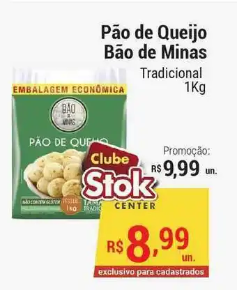 Stok Center Pão De Queijo Bão De Minas 1kg oferta