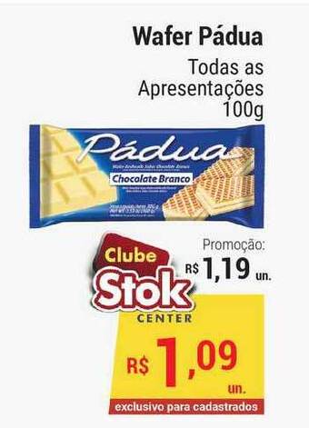 Wafer Pádua 100g