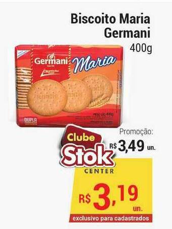 Stok Center Biscoito Maria Germani 400g oferta