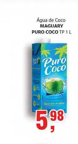 Supermercados Mundial água De Coco Maguary Puro Coco 1L oferta