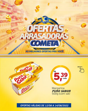 Cometa Supermercados Margarina Puro Sabor 500g oferta