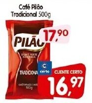 Cercadão Cafe Pilao Tradicional 500g oferta