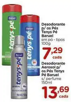 Carrefour Desodorante P Os Pés Tenys Pé Baruel Desodorante Aerosol P Os Pés Tenys Pé Baruel oferta