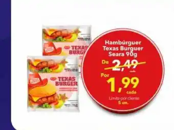 Lopes Supermercados Hambúrguer Texas Burguer Seara 90g oferta